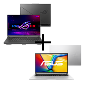 Imagem da oferta Kit Notebooks Gamer ROG Strix G16 i9 13980HX 32GB SSD 1TB W11 G614JI-N4440W + Vivobook 15 Ryzen 7-7730U 16GB SSD 1TB KeepOS M1502YA-NJ493