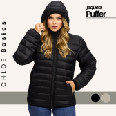 Imagem da oferta Jaqueta Feminina Puffer Impermeável Capuz Frio Inverno
