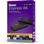 Imagem da oferta Streaming Box Roku Express 4K Compatível com Alexa Siri e Google Inclui Cabo HDMI - 3940BR2