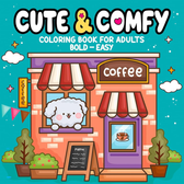 Imagem da oferta Livro de Colorir Adulto Cute & Comfy Coloring  Bold Easy