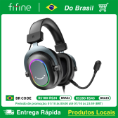 Imagem da oferta Headset Gamer FIFINE H6 RGB 7.1 Surround
