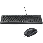 Imagem da oferta Combo Teclado e Mouse com fio USB Logitech MK120 com Design Confortável Durável e Resistente à Respingos e Layout ABN