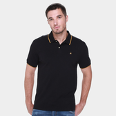 Imagem da oferta Camisa Polo Colcci Casual Slim Masculina - Preto