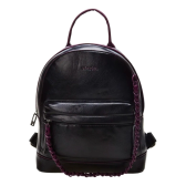 Imagem da oferta Mochila Feminina Moda Up4you Bu78749 Acambamento dos ferragens Níquel Cor Preto Correia de ombro Roxo Desenho do tecido