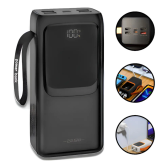 Imagem da oferta Carregador Power Bank Turbo Rápido 30000mah Portátil Usb-c Cor Preto
