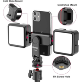 Imagem da oferta Suporte para Tripé de Celular ULANZI ST-06S Adaptador de Suporte para Smartphone com 2 Sapatas Frias Garra Ajustável d