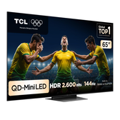 Imagem da oferta Smart TV TCL 65 Polegadas QLED Mini LED 4K | C7K WiFi Bluetooth Google TV 4 HDMI 144Hz HDR10+