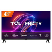 Imagem da oferta Smart TV Android LED 43" Full HD TCL 43S5400A Google Assistant HDR10 2 HDMI 1 USB Wi-Fi Bluetooth - TVs