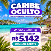 Imagem da oferta Pacote de Viagem Caribe Oculto - 5 noites 1 pessoa