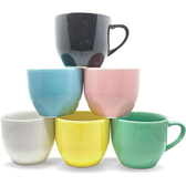 Imagem da oferta Jogo 6 Xicaras 170ml Colorida Porcelana