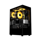 Imagem da oferta Gabinete Gamer Liketec Heydar Dark Mid Tower ATX Lateral e Frontal em Vidro Temperado Preto - LC-CB-HEYDAR-2084