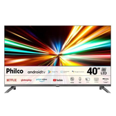 Imagem da oferta Smart TV 40 Philco PTV40M9GACGB Wi-fi HDMI USB Android TV Dolby Audio Preta