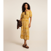 Imagem da oferta Vestido Midi Ombro a Ombro com Abertura Vazada na Lateral