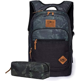 Imagem da oferta Mochila Hang Loose Original + Estojo Preto Camuflado
