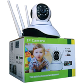Imagem da oferta Câmera Ip Sem Fio 360° 3 Antenas Hd Wifi Visão Noturna Alarme