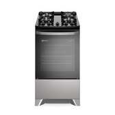 Imagem da oferta Fogão 4 bocas Electrolux Prata Efficient com Mesa de Vidro Tripla Chama e VaporBake (FE4GS)