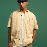 Imagem da oferta Camisa Relaxed em Tricoline com Bolso e Estampa de Diversos Ícones