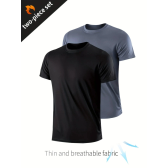 Imagem da oferta T-shirt de compressão de secagem rápida para homens camisa esportiva leve e respirável gin