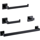 Imagem da oferta Conjunto De 4 Acessórios Para Banheiro Em Aço Inoxidável 304