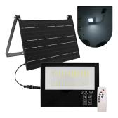 Imagem da oferta Refletor Solar Led 300w Prova Dágua Sensor Ajustável 2em1 Branco Frio Preto