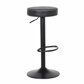 Imagem da oferta Banqueta Alta Estofada Para Cozinha Balcão Bancada Ilha Giratória Viena Preto