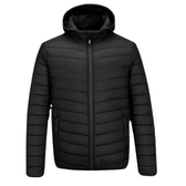 Imagem da oferta Jaqueta Puffer Bobojaco Masculina Casaco Corta Vento Acolchoada Impermeável Bolsos Capuz Removível
