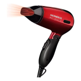 Imagem da oferta Secador Mondial Max Travel SC-10 De Cabelo 1200W Bivolt Cor Vermelho/Preto 110V/220V