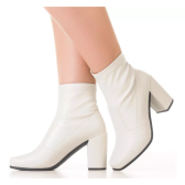 Imagem da oferta Bota Stretch Feminina Bico Quadrado Salto Alto Grosso