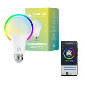 Imagem da oferta Smart Lâmpada Wi-Fi Positivo Casa Inteligente Iluminação Branca (Quente e Fria) e RGB (Até 16 Milhões de Cores) 9W