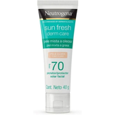 Imagem da oferta Protetor Solar Facial Para Pele Oleosa Neutrogena Sun Fresh Derm Care Pele Clara FPS 70 40g