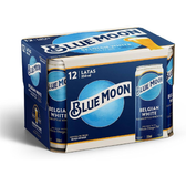 Imagem da oferta Pack Cerveja Belgian White Ale Blue Moon Lata 350ML Com 12 Unidades