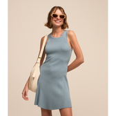 Imagem da oferta Vestido Evasê Curto em Tricô Caneladinho