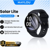Imagem da oferta Haylou Solar Lite 1.38"Display Relógios Inteligente À Prova D'água 20dias Bateria Bluetooth5.3 SmartWatch