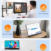 Imagem da oferta UPERFECT 15.6 Pouces FHD Moniteur HDR 1920X1080 IPS HDMI Type-C Écran Affichage Portable Gaming Dsiplay PS4 Framboise P