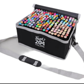 Imagem da oferta Estojo Canetinhas Ponta Dupla 204 Cores Compacto