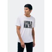 Imagem da oferta Camiseta Masculina Manga Curta Com Estampa - Branco