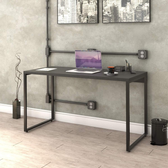 Imagem da oferta Mesa Escrivaninha Industrial 135cm Trevalla Kuadra ME135-E10 Preto Onix