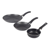 Imagem da oferta Conjunto De Frigideiras 3 Peças Antiaderente Techflon Nacional Stone