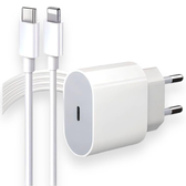 Imagem da oferta Cabo Usb-C-Lightning + Fonte Carregador 25W Turbo Compatível iPhone X Xr SE 11 12 13 14 Premium LAGUS IMP.