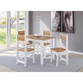 Imagem da oferta Conjunto Sala de Jantar Mesa Nicoli Retangular 110x68cm com 4 Cadeiras Delta