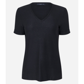 Imagem da oferta Blusa em Viscose com Listras Horizontais e Decote em V