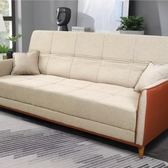 Imagem da oferta Sofá Cama Sérvia 2,00m Bege Linho Rustico - King House