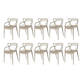 Imagem da oferta Kit 10 Cadeiras De Jantar Allegra La Mobilia