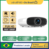 Imagem da oferta Vevshao a22 projetor full hd 1080p 4k 1000ansi android wifi foco automático 10w * 2 projetor de home theater para víde