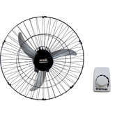Imagem da oferta Ventilador de Parede Tufão Sprint 60Cm Loren Sid Preto Bivolt