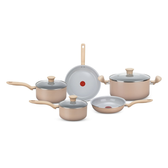 Imagem da oferta Jogo de Panelas Rochedo Ceramic Light Sand 5 peças