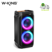 Imagem da oferta Alto-falantes Bluetooth portáteis W-KING T11 100W RMS IPX6 à prova d'água V5.3 Party Boombox sem fio graves profund