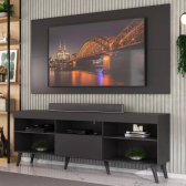 Imagem da oferta Rack com Painel TV 65" Retrô Flórida Up Multimóveis V1042 Cor Preto