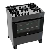 Imagem da oferta Fogão Atlas 5 Bocas à Gás Mônaco Top Glass Mesa de Vidro Bivolt