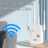 Imagem da oferta Repetidor Amplificador De Sinal Wifi 1200/mbps Ultra Rápido sinal forte 110v/220v-G8